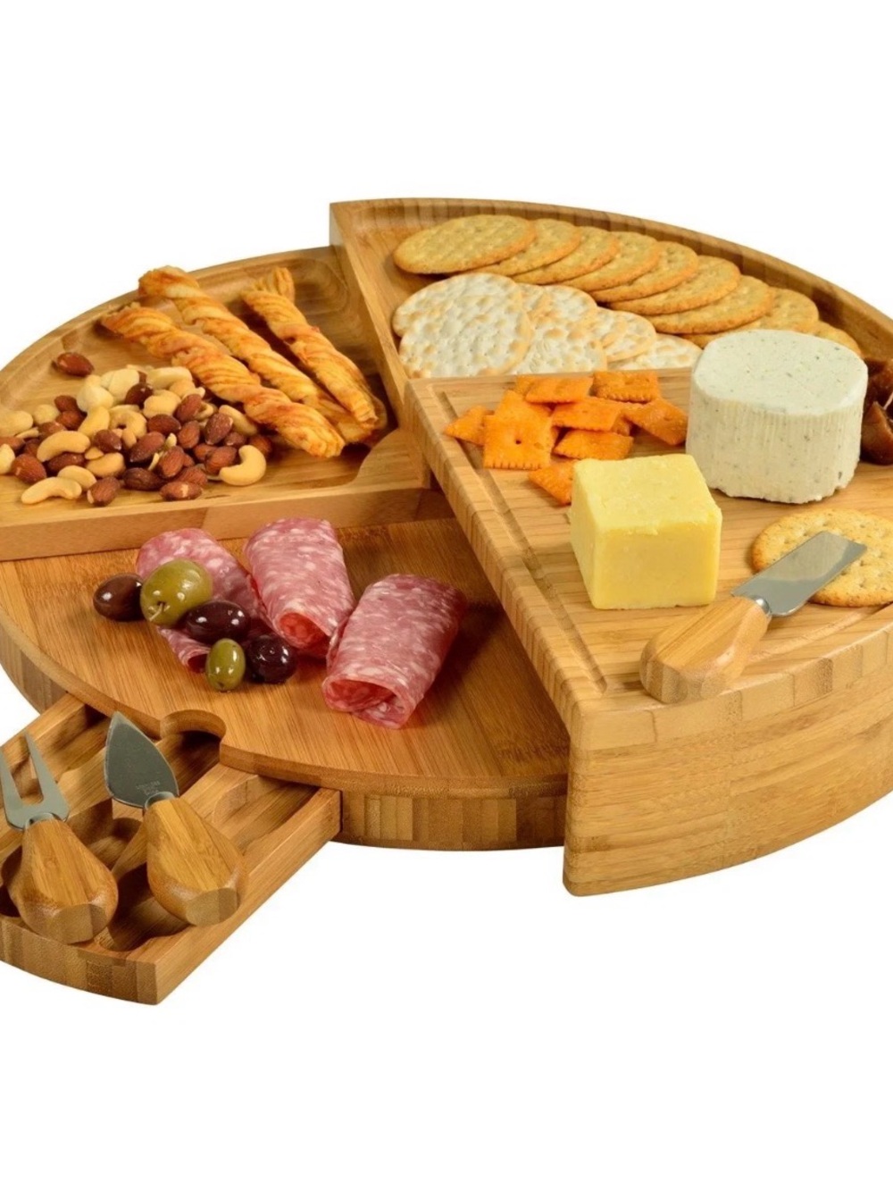 (NEW) Picnic at Ascot Bamboo Cheese/Charcuterie Cutting Board